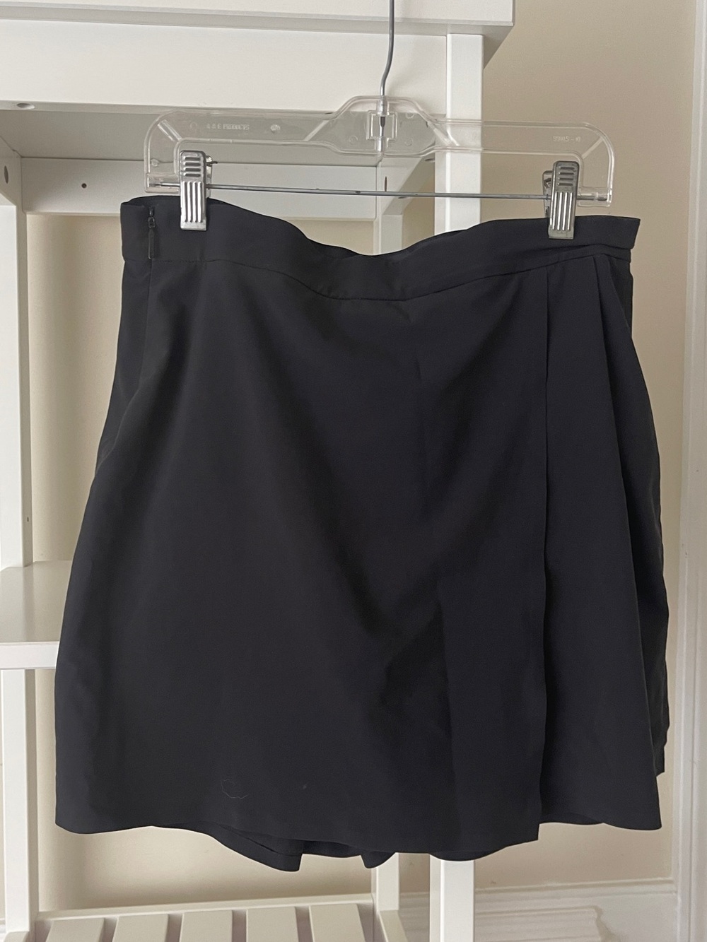 Athleta Black Mini Skirt/Skorts with Subtle A-Line